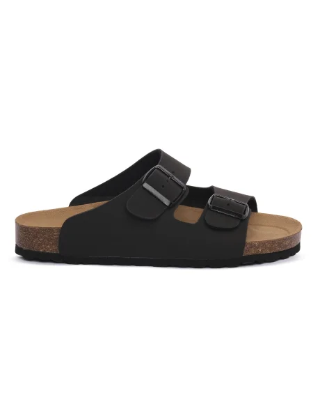 Pantofi Bioline din velur negru
