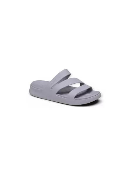 Šľapky Crocs s remienkami sivá