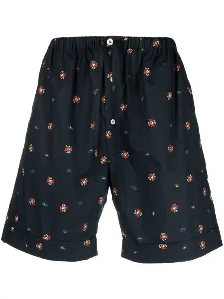 Kratke hlače Nick Fouquet s printom plava
