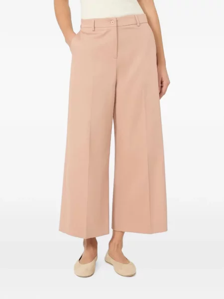 Pantaloni Weekend Max Mara din satin roz