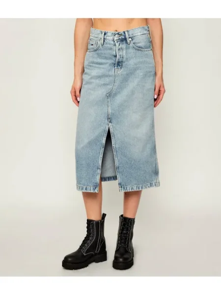 Tommy Jeans De blugi fustă CLAIRE albastru