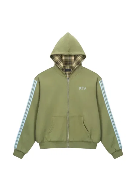 Reversibil hanorac cu glugă Rta verde