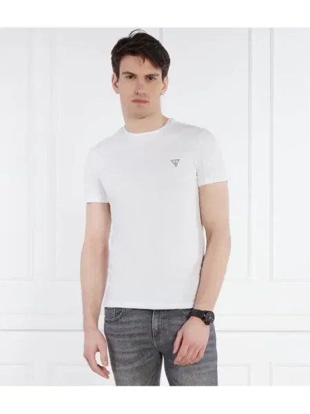 Guess Tricou Caleb alb