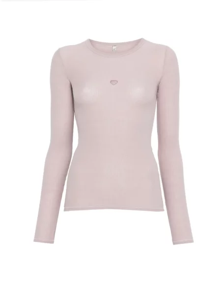 Koszulka Baserange w serca fioletowa