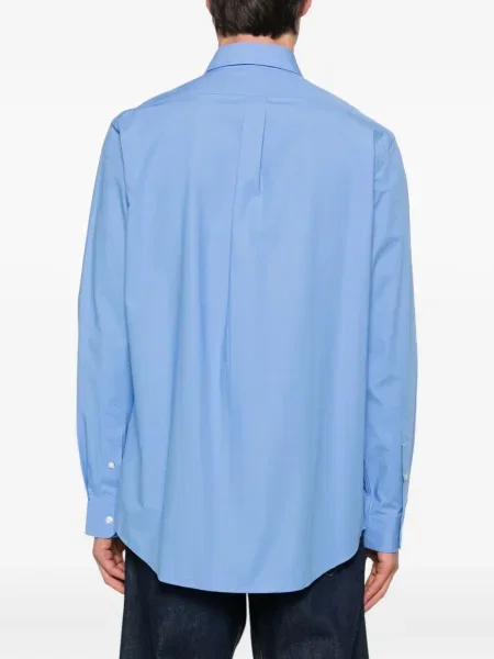 Cămașă Polo Ralph Lauren tricotate lungă albastru