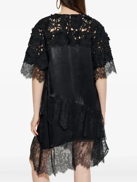 Rochie Munthe din dantelă de costum negru