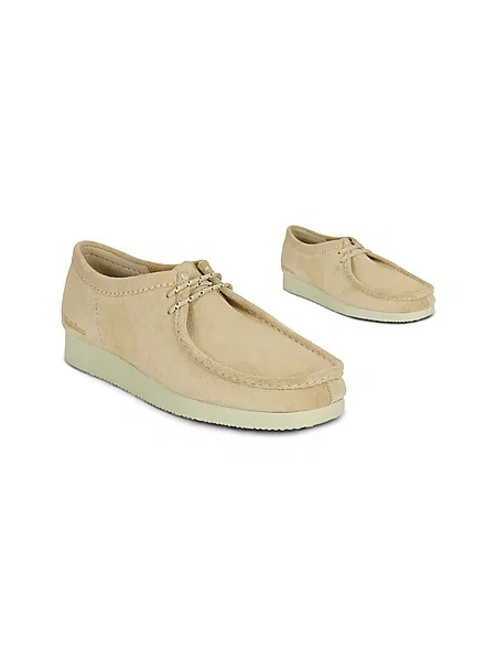 Nizki čevlji Clarks iz semiša bež