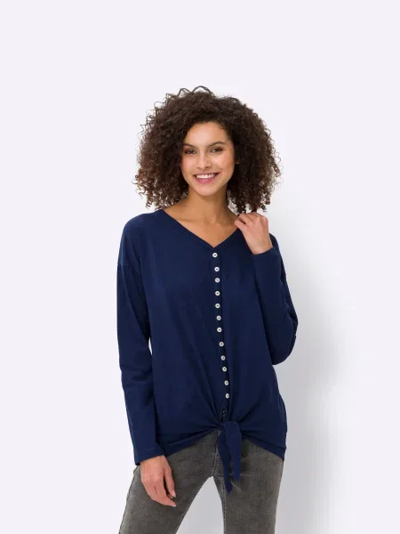 Heine Tricou marin albastru