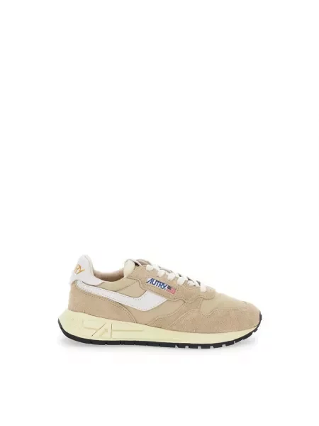 Sneakersy Autry brązowe