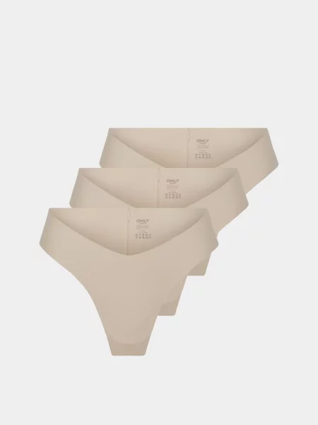 Набір трусів Only молочний нейлон/еластан