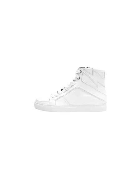 Sneakersy Zadig&voltaire sznurowane koronkowe białe