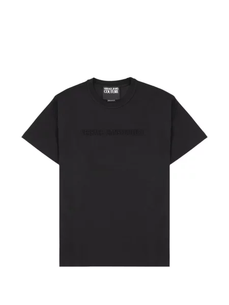 Tricou Versace Jeans Couture cu autograf negru