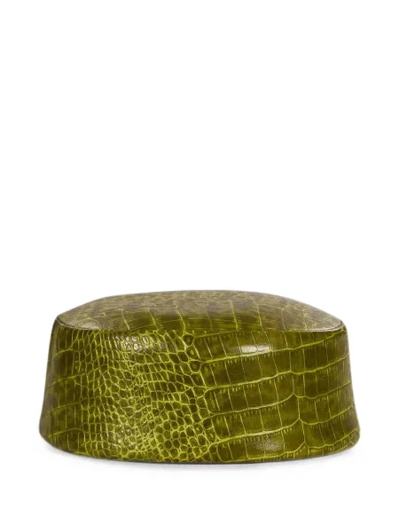 Căciulă Rowen Rose din piele verde