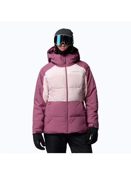 Geacă de schi pentru femei Columbia Ava Alpine Puffer antique mauve/powder pink/mineral pink roz