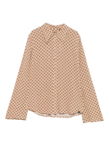 Bluzka Superdry dzwony brązowa