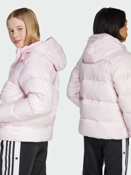 Пуховик Adidas розовый