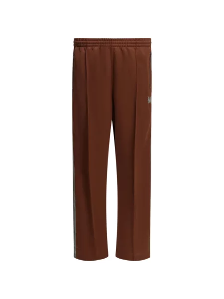 Pantaloni Needles cu dungi alergare roșu