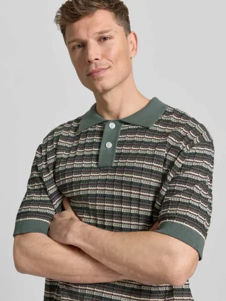 Koszulka polo o kroju regular fit z bawełnianej dzianiny model DANE' Selected Homme