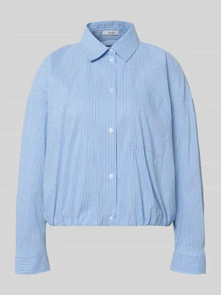 Bluzka koszulowa o kroju regular fit z kołnierzykiem Opus biała