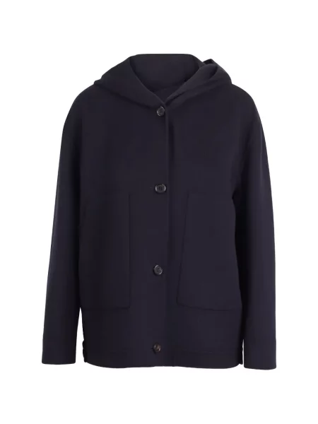 Palton 's Max Mara cu glugă albastru