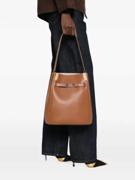 Geantă Tory Burch din piele maro