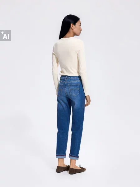 Reserved Джинси relaxed slim синій