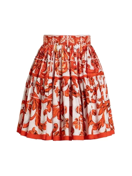 Spódnica Dolce And Gabbana pomarańczowa