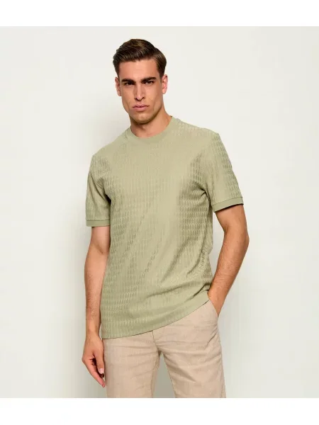 BOSS BLACK Tricou H-Thompson | mercerizat negru
