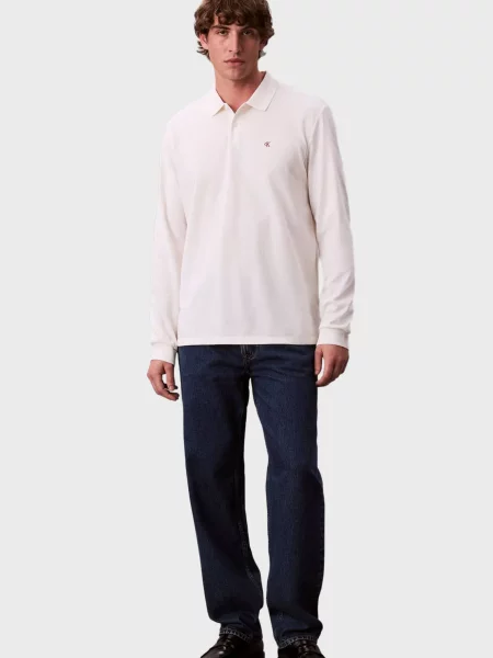 Повседневное поло Calvin Klein Jeans белое