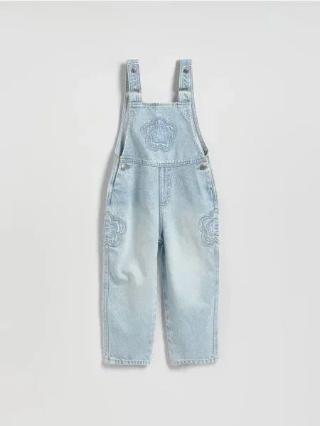 Reserved Скейтерський джинсовий комбінезон синій