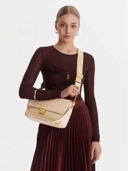 Coccinelle Torebki Kobieta ONE SIZE C-Me Lock Shoulder Bag beżowy