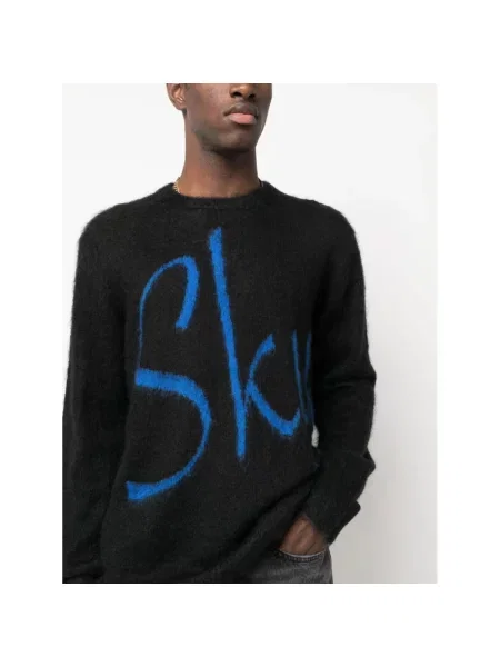 Dzianinowy sweter Blue Sky Inn z nadrukiem czarny