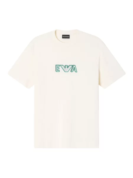 Koszulka Emporio Armani beżowa