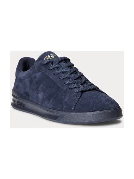 Sneakersy Ralph Lauren Court zamszowe niebieskie