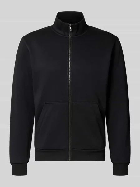 Bluza rozpinana o kroju regular fit z domieszką bawełny model Bradley' Jack & Jones czarna