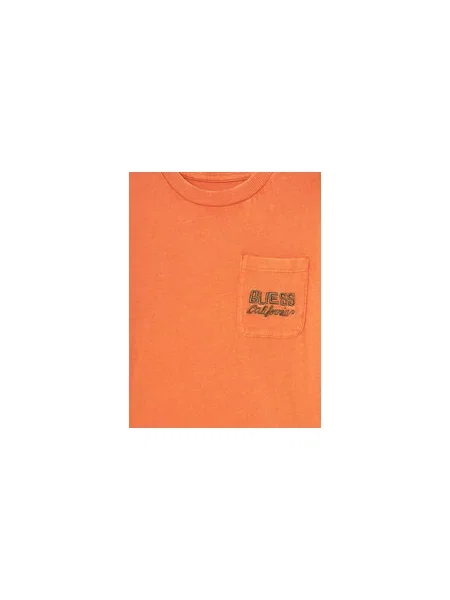 Guess Marškinėliai Regular Fit oranžinė