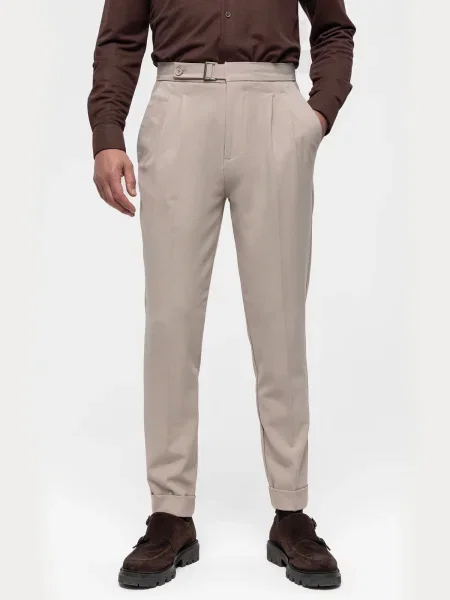 Dandalo Pantaloni cu dungă piatră gri