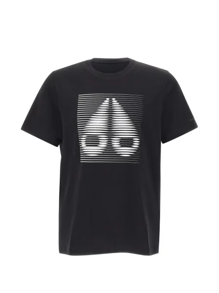 Tricou Moose Knuckles cu imagine scurt negru