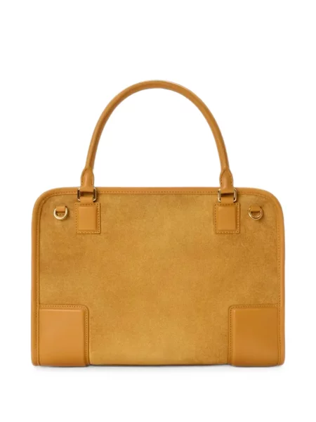 Geantă shopper Loewe din piele de căprioară galben