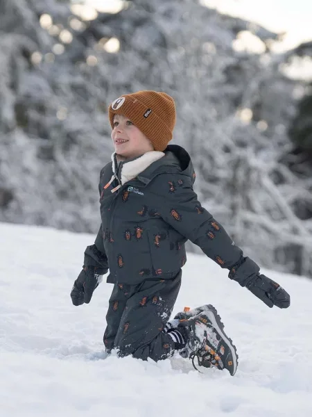 Jack Wolfskin Дитячі штани для зимових видів спорту GLEEL 2L INS PRINT BIB