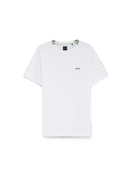 Tricou Boss cu imagine alb