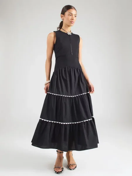 FRENCH CONNECTION Rochie KAYLIE / alb negru