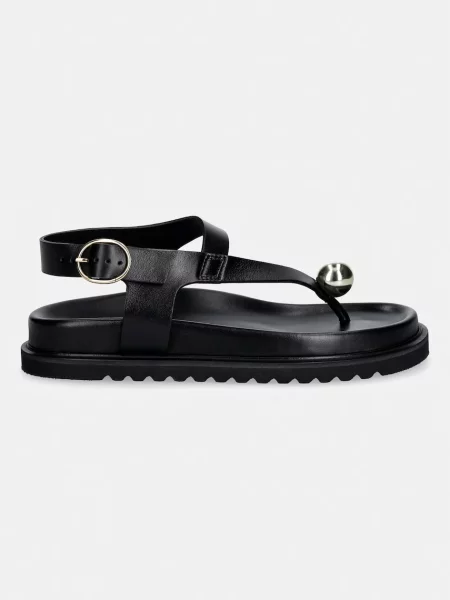 Souliers Martinez sandali usnjeni SPIAGGIA črna