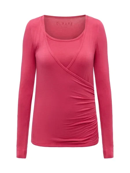 CURARE Yogawear Tricou funcțional Flow zmeură roz