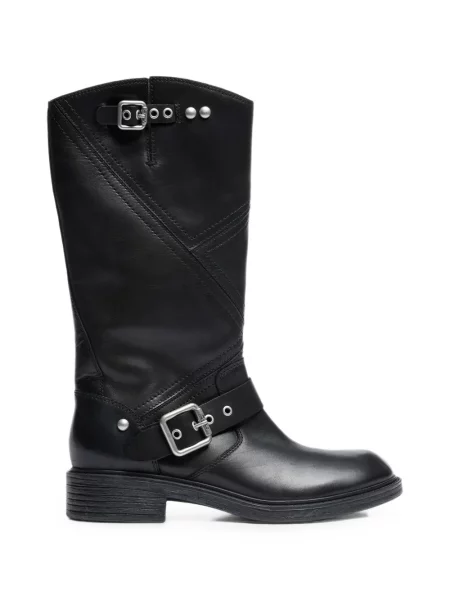 Botine Ash din piele negru