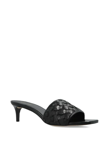 Espadrile Michael Michael Kors din piele cu tepi cu motiv cu inimi negru