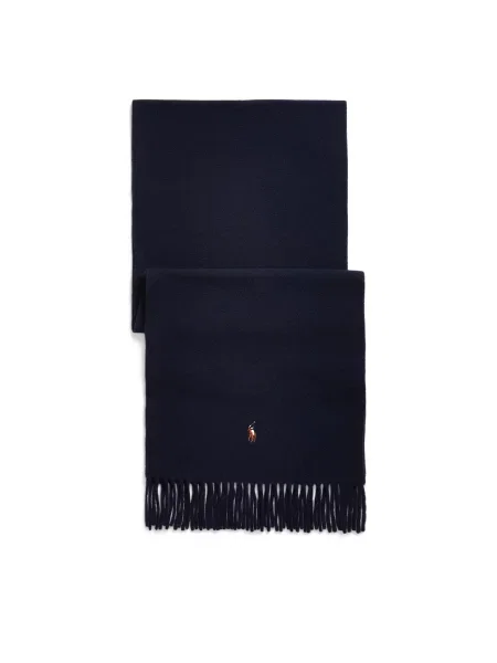 Vlnený šál Polo Ralph Lauren modrá