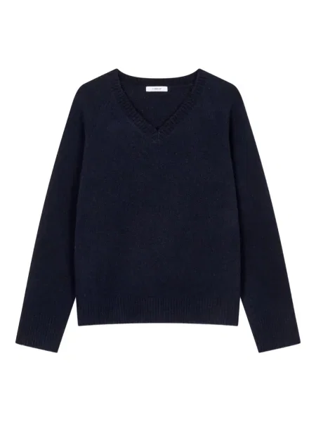 Pulover Studio Tomboy cu decolteu în V albastru
