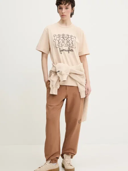 Футболка Inbetweeners з принтом бежевий