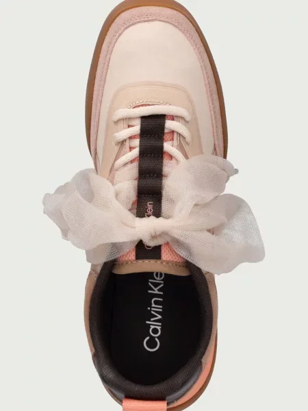 Calvin Klein LOW PRO RUN LU SUE JELLY LACES női sportcipő bézs